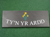 Welsh Slate House Name Sign